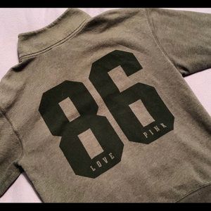 Vspink gray quarter zip🖤